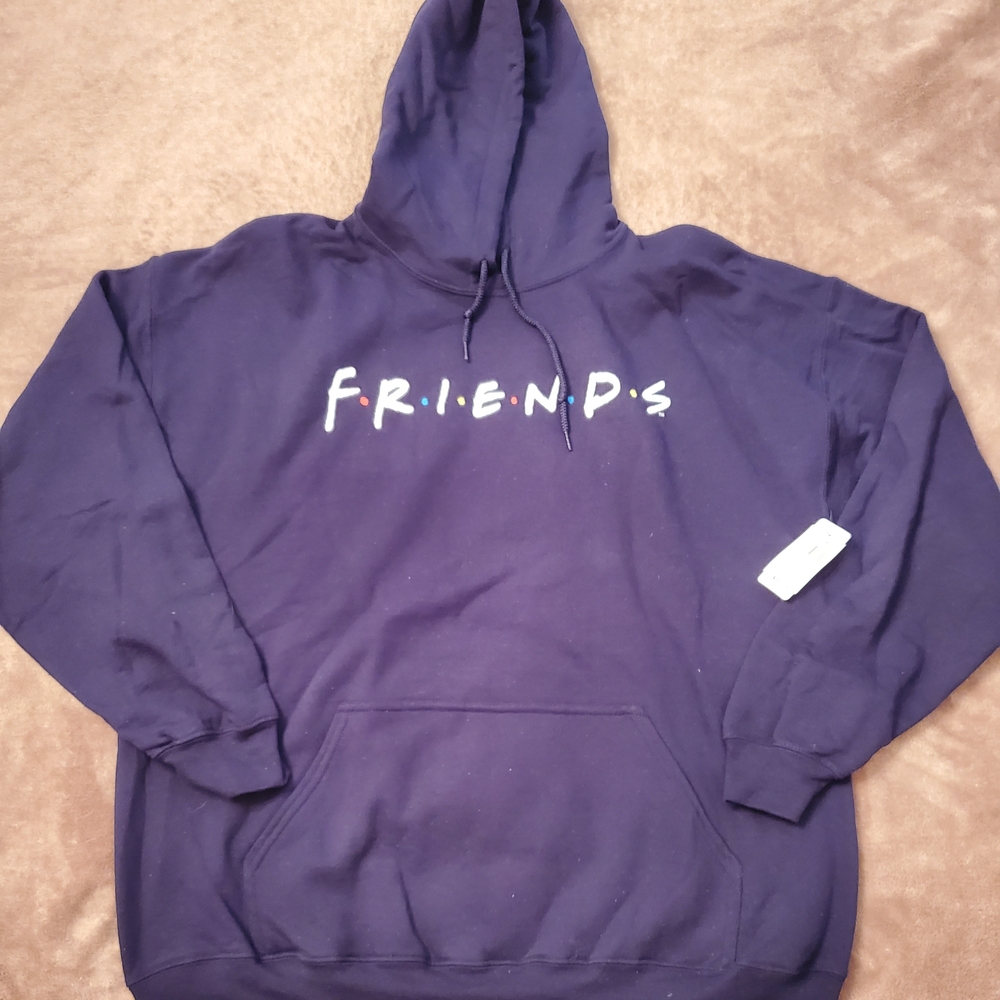 Universal Navy Hoodie with Friends Logo